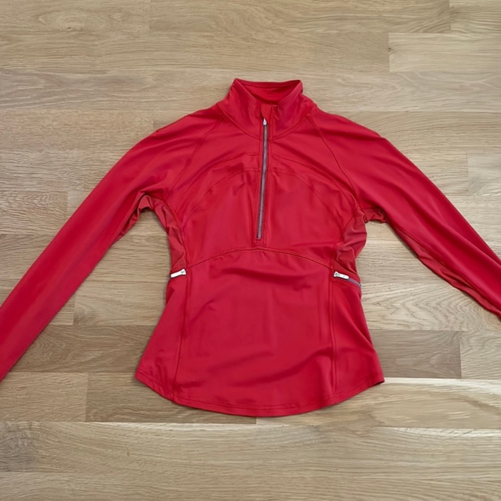 Lululemon Red Active Half-Zip Pullover - image 2